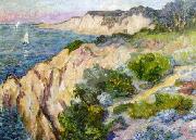 Anna Boch Falaise - Cote de Bretagne oil painting on canvas
